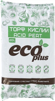 Торф'яний субстрат Ecoplus "Торф кислий" 20 л (ТВ000018999)