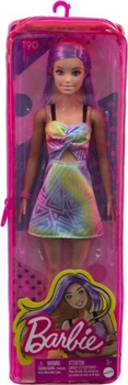 Lalka Barbie Fashionista w letniej tęczowej sukience (HBV22) (0194735002023)