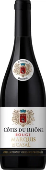 Вино Marquis de Casal Cotes du Rhone Rouge червоне сухе 0.75 л (3760417620006)