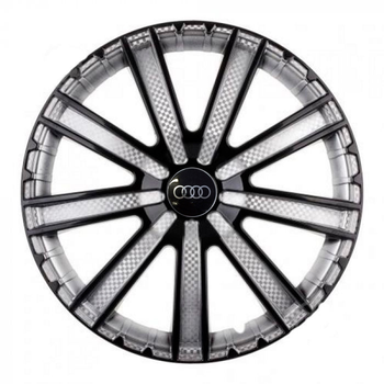 Автомобільні ковпаки STAR Круиз Super Black R16 4 шт. (з логотипом Audi)