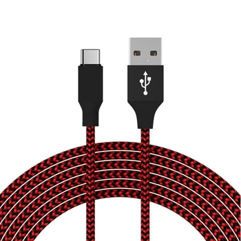 Зарядный кабель для телефона usb to type c 2 м UWarmSof универсальный провод для зарядки смартфона планшета часов шнур Красный