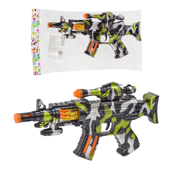 Іграшковий автомат Star Toys 32см камуфляжний, світло, звук 9288-8.