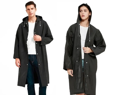 Плащ-дощовик на кнопках EVA 130г 2XL чорний