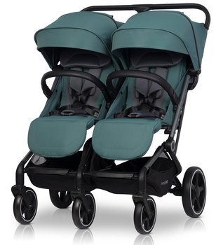 Прогулочная коляска для двойни EasyGo Echo Green
