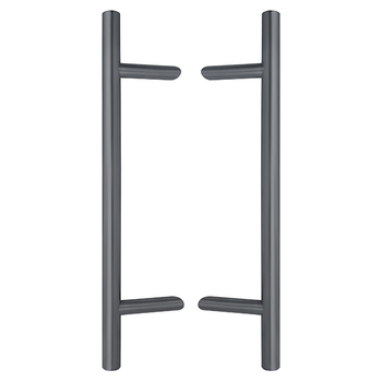Ручки скобы ABARO Bali 45° L:1000 X:800 D:32mm SS 304 антрацит RAL 7016 (комплект)
