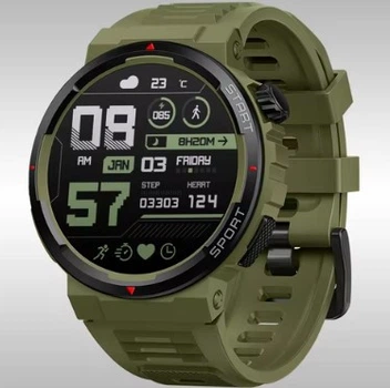 Розумний Смарт-годинник Zeblaze ARES 3 PLUS Green / зелений