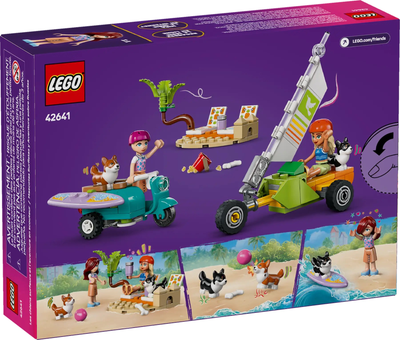 Zestaw klocków LEGO Friends Przygoda z surfującymi psami i skuterem 113 elementów (42641)