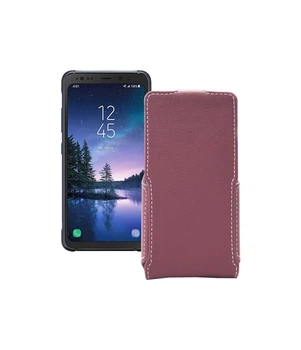 Чохол-флип з екошкіри для телефону Samsung Galaxy S8 Active (S892) Бордовий