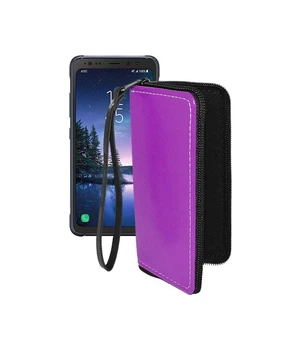 Чохол-гаманець з екошкіри для телефону Samsung Galaxy S8 Active (S892) Фіолетовий