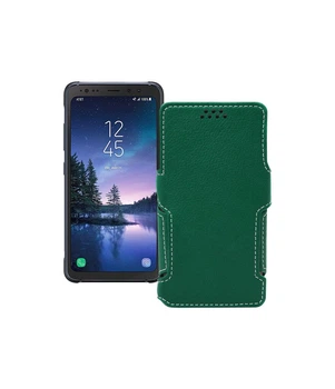 Чохол-книжка з екошкіри для телефону Samsung Galaxy S8 Active (S892) Темно-зелений
