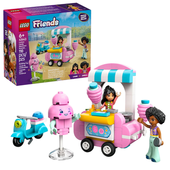 Zestaw klocków LEGO Friends Stoisko z watą cukrową i skuter 110 elementów (42643)