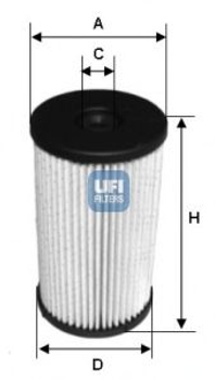 Топливный фильтр UFI (26.007.00)