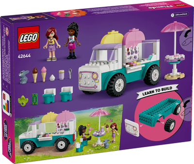 Zestaw klocków LEGO Friends Furgonetka z lodami w mieście Heartlake 92 elementy (42644)