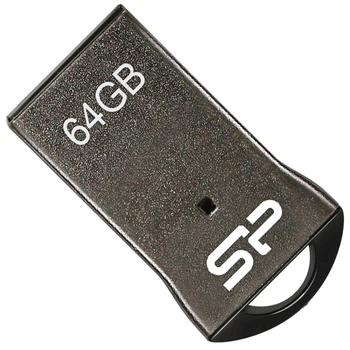 Флеш память USB Silicon Power Touch T01 64GB USB 2.0 Black (SP064GBUF2T01V1K)