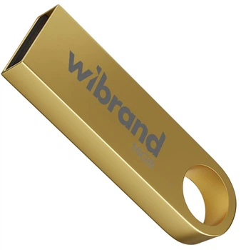 Флеш память USB Wibrand Puma 16GB USB 2.0 Gold (WI2.0/PU16U1G)