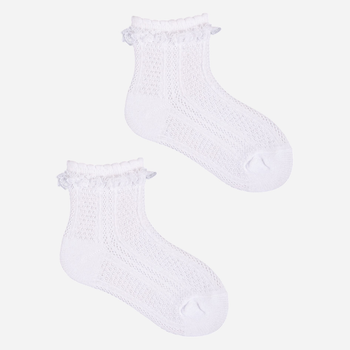 Набір шкарпеток дитячий YOCLUB 3Pack Girl's Socks With Frill SKL-0008G-0100 17-19 3 пари White (5904921620734)