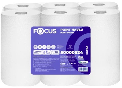 Паперові рушники Focus Extra Point Towel 2 шари 6 рулонів (8690536023400)