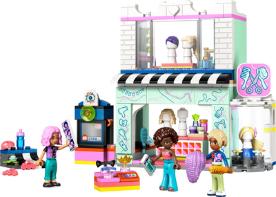 Zestaw klocków LEGO Friends Salon fryzjerski i sklep z ozdobami 347 elementów (42662)