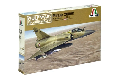 Збірна модель 1/72 Літак Mirage 2000C (25-та Річниця війни в Перській Затоці) Italeri 1381