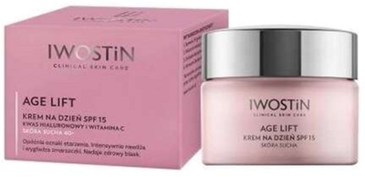 Krem do twarzy z filtrem SPF Iwostin Age Lift przeciwstarzeniowy z kwasem hialuronowym 50 ml (5907734713747)