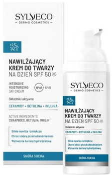 Krem do twarzy z filtrem SPF Sylveco Dermo Cosmetics nawilżający 50 ml (5902249019667)