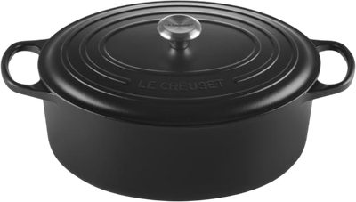 Гусятниця LeCreuset овальна чавунна чорна 35 см (0024147263272)