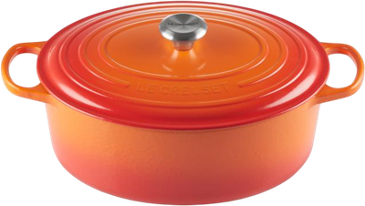 Каструля LeCreuset Signature овальна помаранчева 33 см (0024147265016)