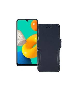 Чохол-книжка з екошкіри для телефону Samsung Galaxy M32 (M325) Чорний матовий