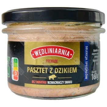 Паштет премиум с мясом кабана WEDLINIARNIA без усилителя вкуса Premium 160 г