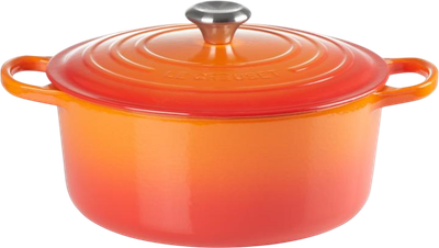 Garnek LeCreuset Signature okrągły pomarańczowy 20 cm (0024147263999)