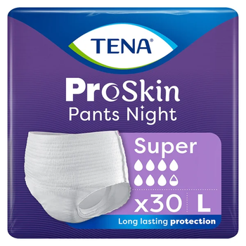 Підгузки для дорослих Tena Pants ProSkin Super нічні L 30 шт (7322542169292)