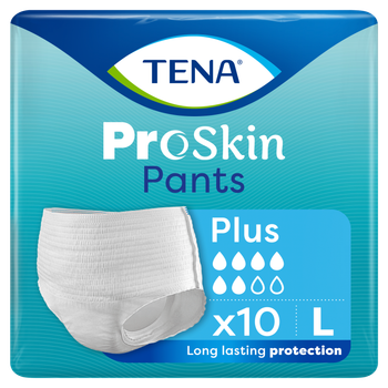 Pieluchomajtki dla dorosłych Tena Pants ProSkin Plus L 10 szt (7322542143629)