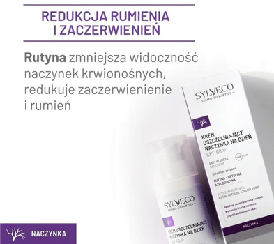 Крем для обличчя з SPF захистом Sylveco Dermo Cosmetics проти куперозу 50 мл (5902249019537)