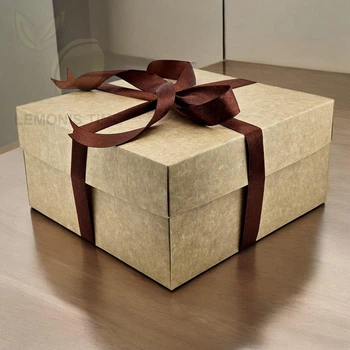 Подарочная коробка "Крафт" 20x20x10 см