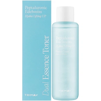 Зволожуючий тонер-есенція з пептидами Trimay Peptaluronic Edelweiss Hydra Lifting Toner 200 мл (8809822540693)