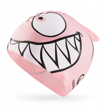 Дитяча шапочка для плавання TSUNAMI Shark Pink (P-5905973401821) (JDT-0845422)