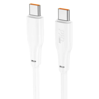 Зарядний кабель HOCO X93 Force Type-C to Type-C Cable 100W 1m White