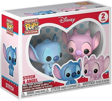 Брелок Funko Pocket Pop Keychain Disney Stitch & Angel 2-pack (0889698363709)