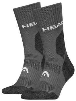 Чоловічі Шкарпетки Head HIKING ALL CLIMATES CREW 2P сірий Чол 43-46 701229024-002 43-46