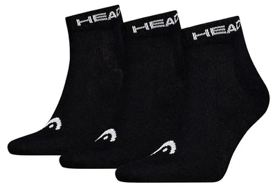 Мужские Носки Head ELEMENTS ALL SPORTS QUARTER 3P черный Муж 43-46 701229010-001 43-46