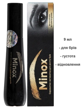 Сироватка для росту брів на масляній основі Мінокс Minox MaxBrow 9 мл