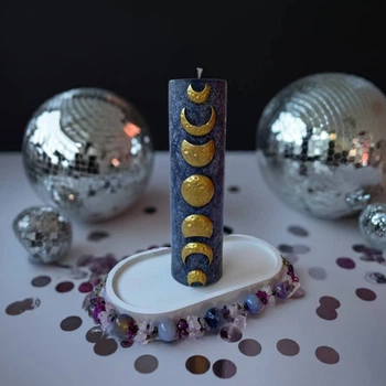 Свеча Julia's Candle Фазы Месяца с пальмового воска 18см (247756)