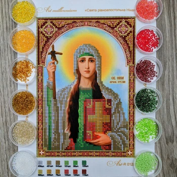 Набір для вишивання бісером Art-Millennium. N-0125 Свята рівноапостольна Ніна. Іменна ікона