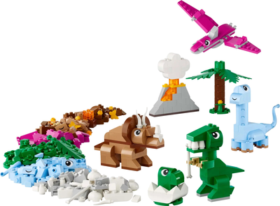 Zestaw klocków LEGO Classic Kreatywne dinozaury 450 elementów (11041)