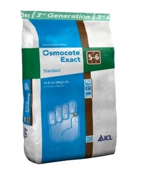 Добриво Osmocote Standart (Стандарт) 15+9+12+2 Mg+Te, період дії 5-6 м, 1 кг, ICL