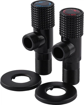 Кран кульовий кутовий SOLOMON Exclusive 9889 BB 1/2"x1/2" Black 2 шт
