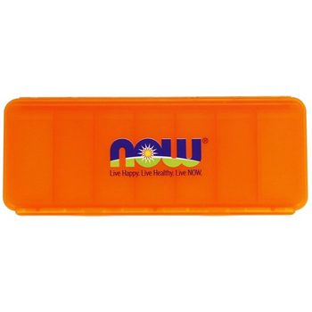 Таблетниця NOW 7-day pill box, Orange