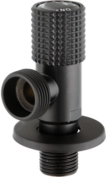 Кран шаровой угловой SOLOMON Exclusive 989 BB 1/2"x3/4" Black