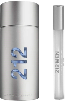 Zestaw męski Carolina Herrera 212 Men Woda toaletowa 100 ml + Miniaturka Woda toaletowa 10 ml (8411061092460)