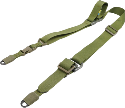 Ремінь 2-точковий для АК, РПК Kiborg Gun Sling G-2 Олива (k8030)